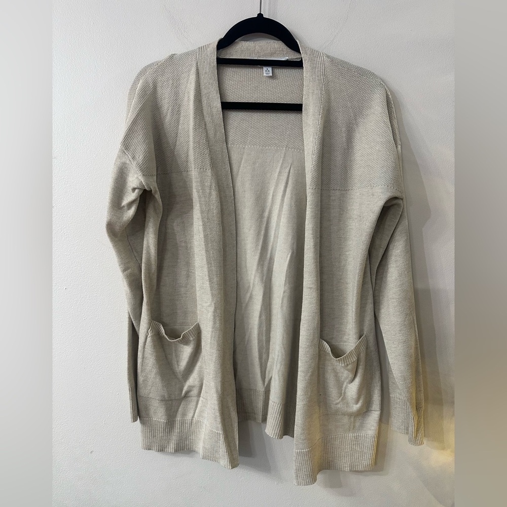 Time and Tru Light Beige Cardigan